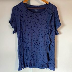 aglow maternity + nursing shirt, large